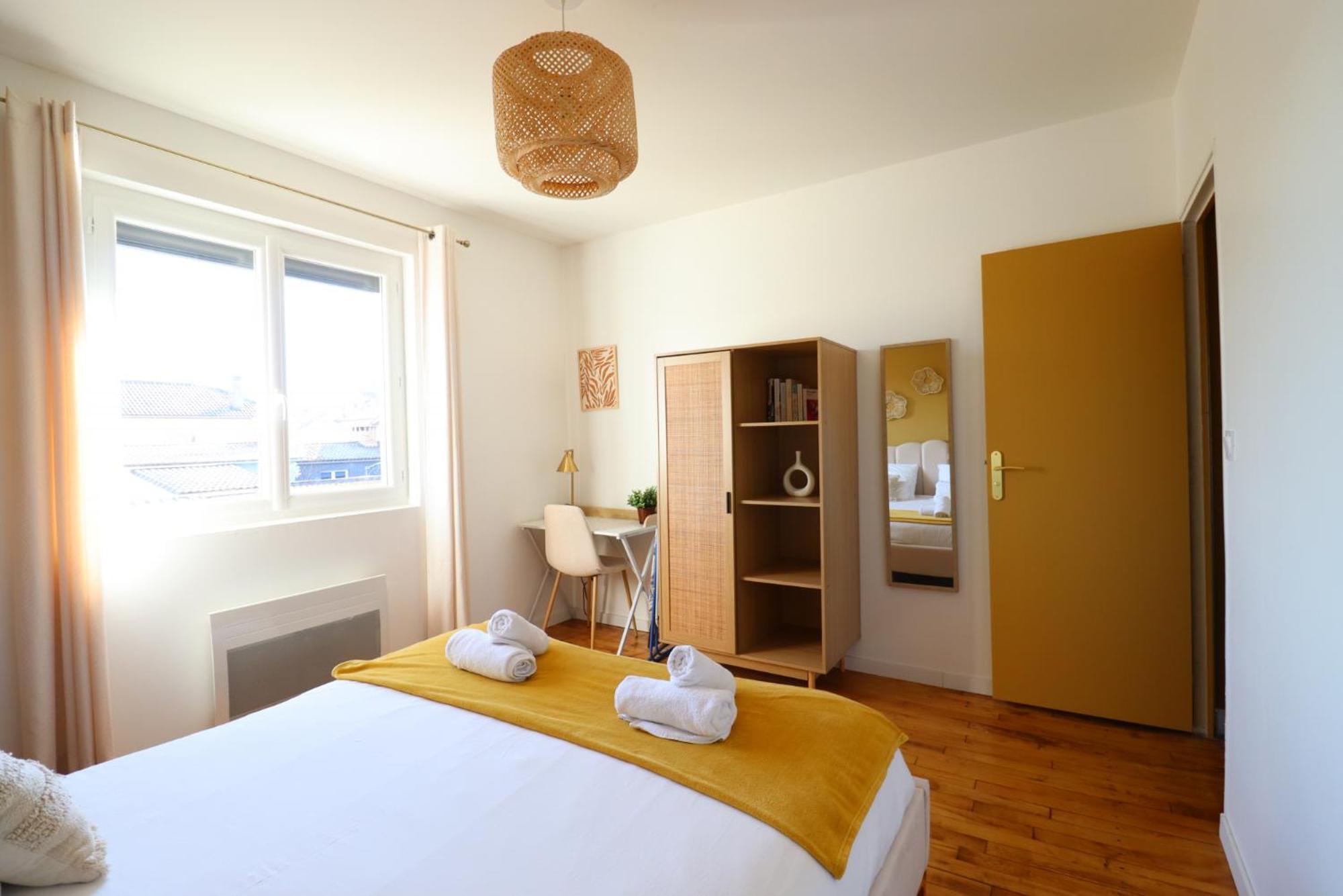 Le Boho - Charmant T3 Avec Climatisation Et Fibre Bergerac Quarto foto